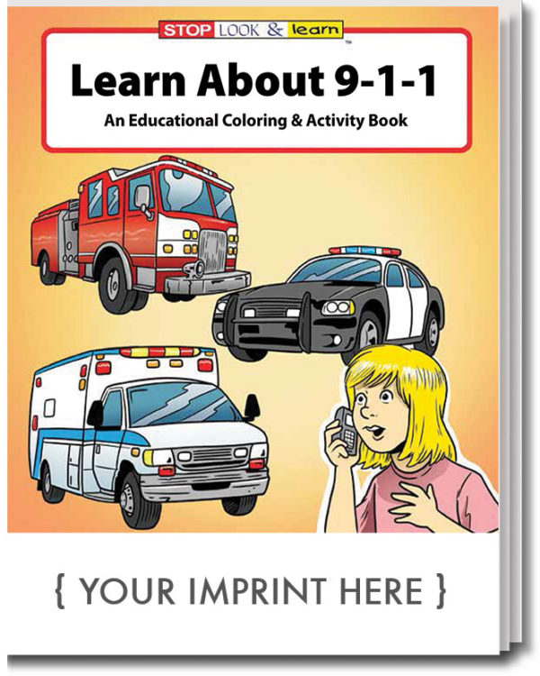 COLORING BOOK – Learn About 911 Coloring & Activity Book – Armand