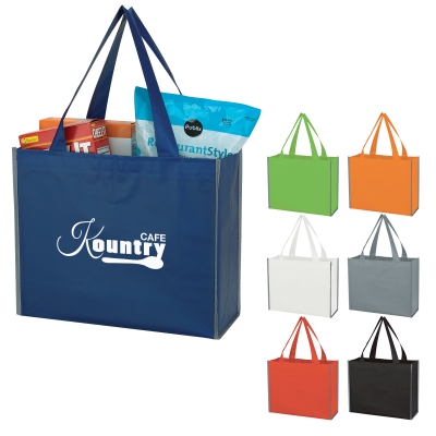 Laminated Reflective Non-Woven Shopper Bag – Armand Advertising, LLC