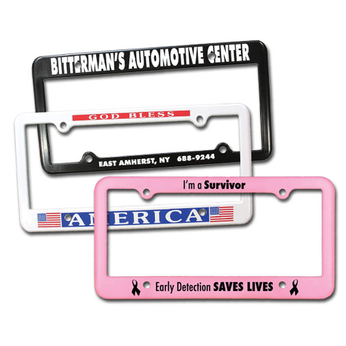 4 Holes License Plate Frame Armand Advertising LLC   40004 White 