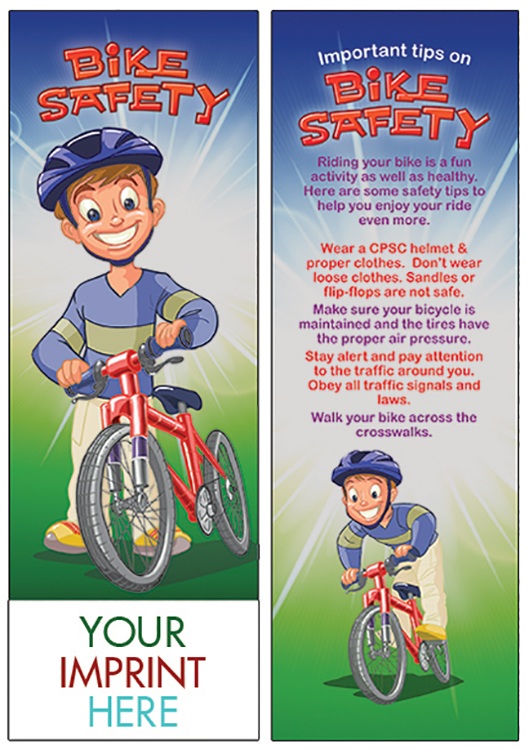 BOOKMARK – Bike Safety Bookmark – Armand Advertising, LLC