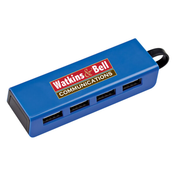 4-Port Traveler USB Hub With Phone Stand - Image 3