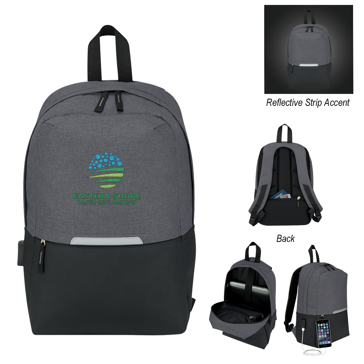 Computer Backpack With Charging Port – Armand Advertising, LLC