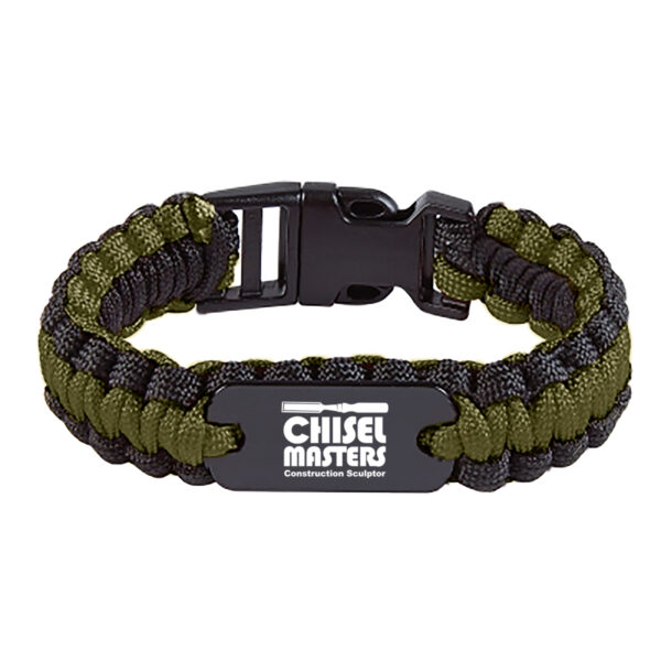 Paracord Bracelet With Metal Plate - Image 3