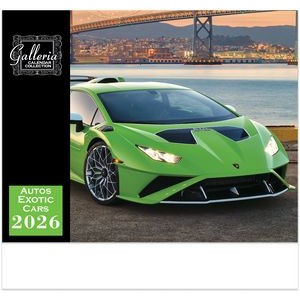 Galleria Wall Calendar 2026 Exotic Cars