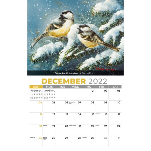 Galleria Wall Calendar 2023 Garden Birds - Image 14