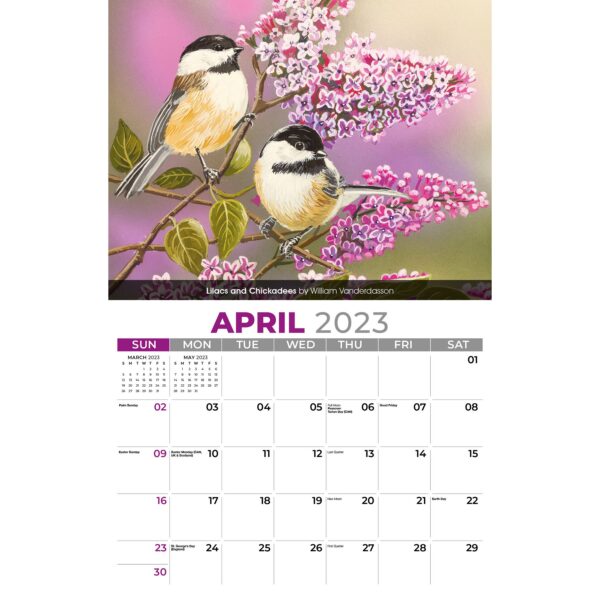 Galleria Wall Calendar 2023 Garden Birds - Image 5