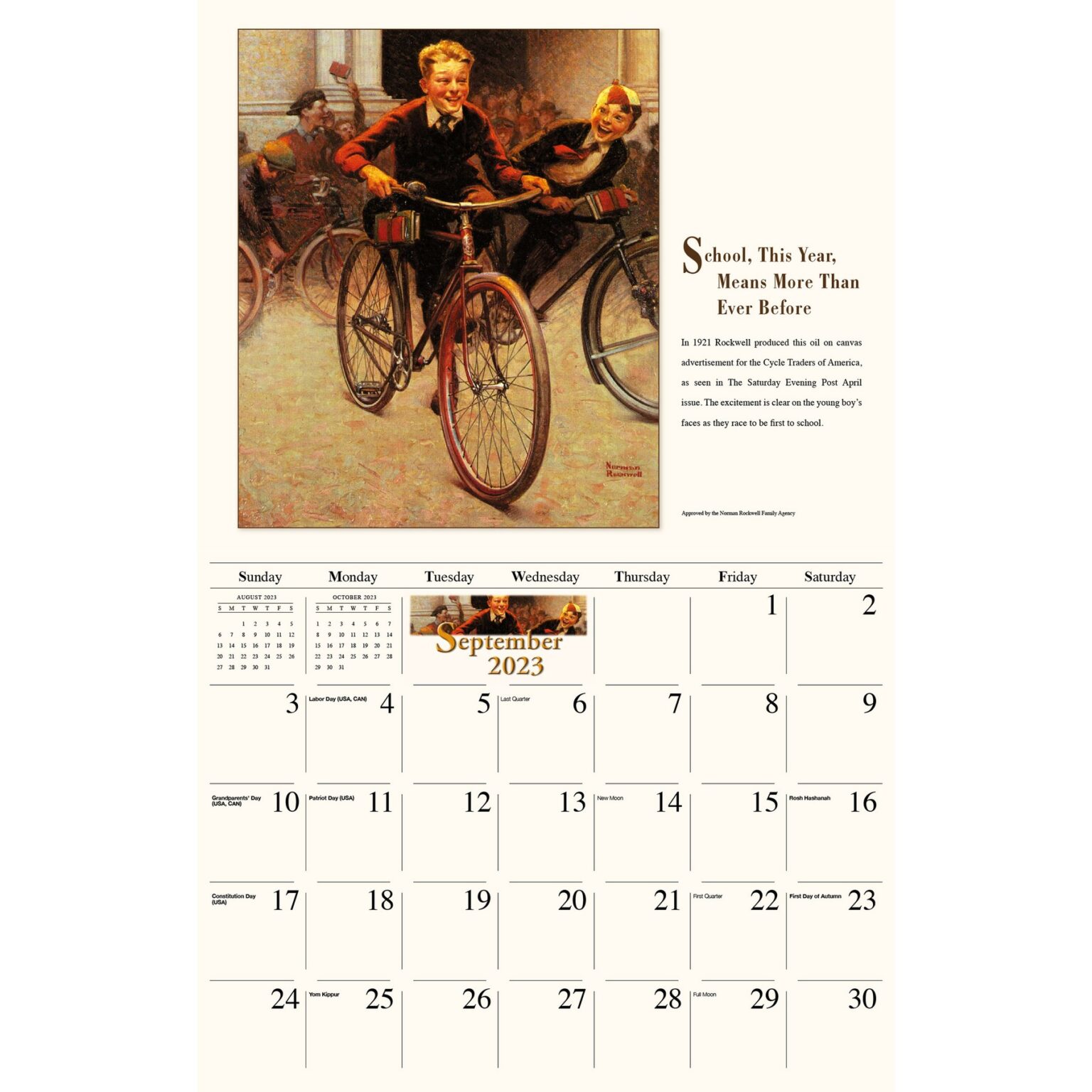 Galleria Wall Calendar 2023 Norman Rockwell Armand Advertising, LLC
