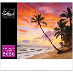 Galleria Wall Calendar 2026 Sun Sand & Surf