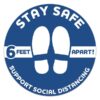 Stay 6ft Apart Floor Decals
