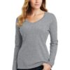 Port & Company® Ladies Long Sleeve Fan Favorite V-Neck Tee.