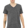 BELLA+CANVAS® Unisex Textured Jersey V-Neck Tee