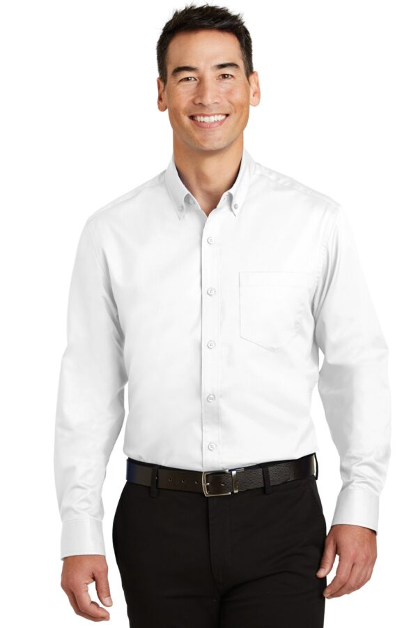 Port Authority® Tall SuperPro Twill Shirt.