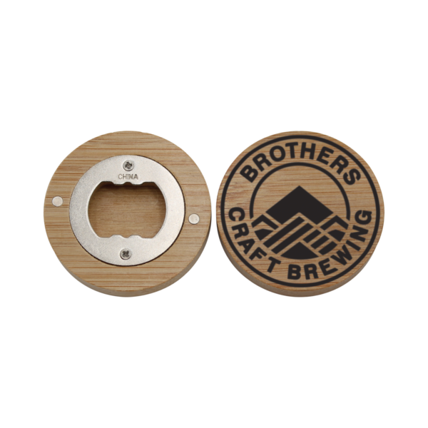 Bamboo Magnetic Bottle Opener