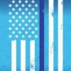 4 x 10 Thin Blue Line Presentation Cards