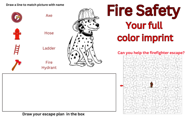 Fire Safety Placemats