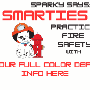 Practice Fire Safety Smarties Card