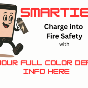 Charge Into Fire Safety Smarties Card